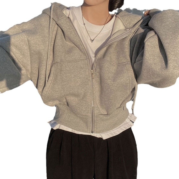 Damen Kapuzenpullover mit oversized Schnitt und praktischen Taschen Drune