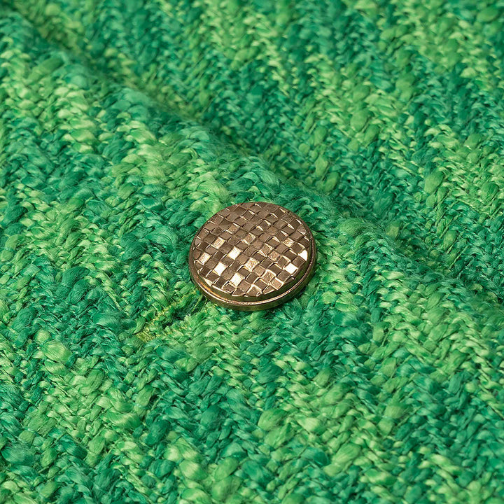 Damen nan kurzes Bouclé-Tweed Jackett mit Rundhalsausschnitt, Zierknöpfen und aufgesetzten Brustpaspeln Drune