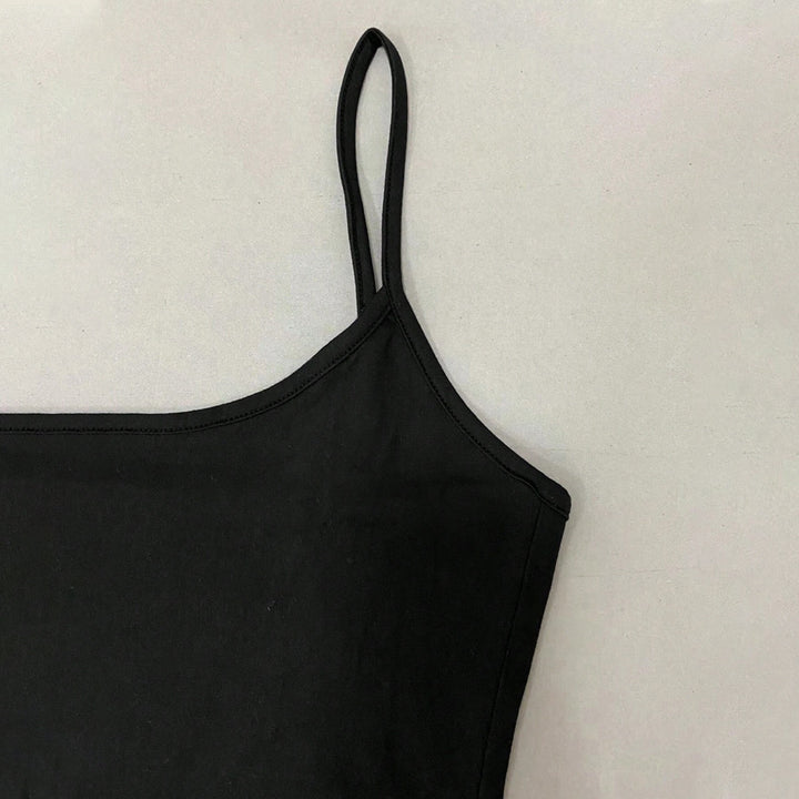 Damen figurbetontes Maxikleid mit schmalen Trägern und elegantem Schnitt Drune