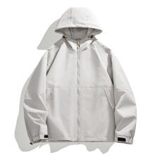 Herren Leichte Urban-Softshell Kapuzenjacke mit minimalistischer Nahtführung und verdecktem Reißverschluss Drune