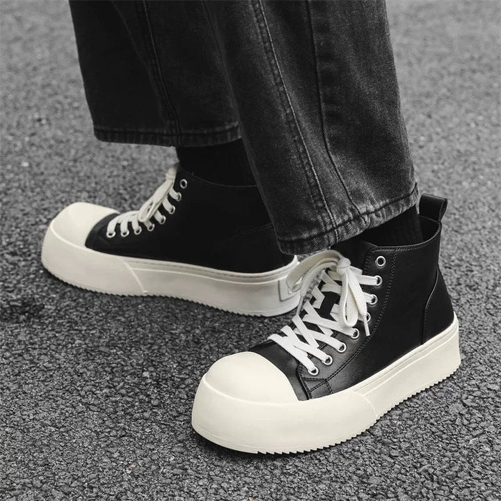 Damen Hohe Sneakers mit modischem Plateau und robustem Obermaterial Drune