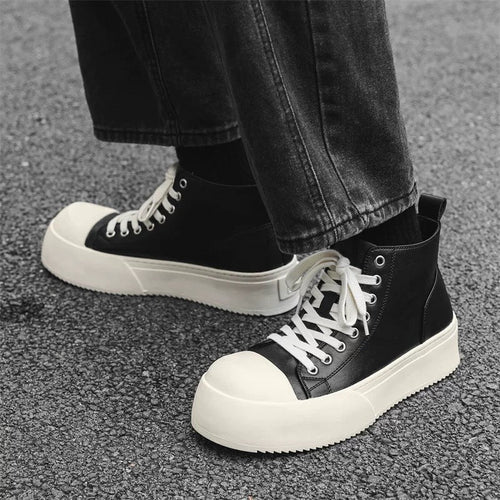 Damen Hohe Sneakers mit modischem Plateau und robustem Obermaterial Drune