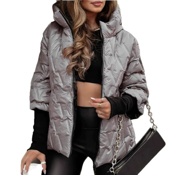 Damen Kurzjacke mit hohem Kragen aus leichtem Material Drune