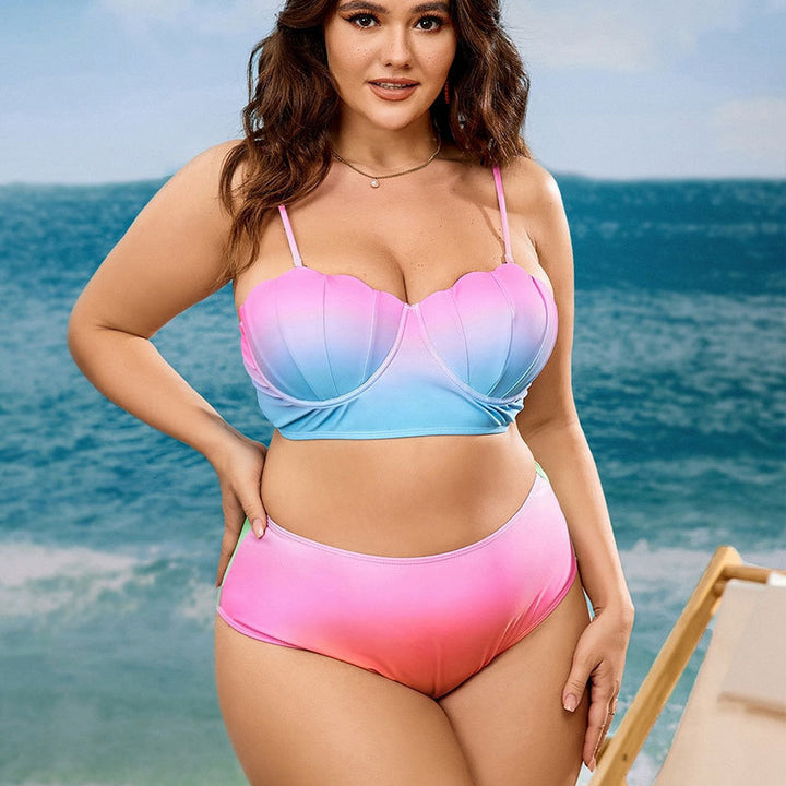 Damen Badeoberteil mit gepolstertem Bustier und hohem Taillenschnitt Drune