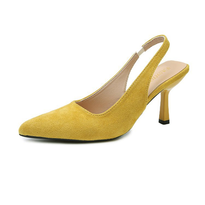 Damen Slingback-Pumps mit elegantem spitzem Zehenbereich und komfortablem Blockabsatz Drune