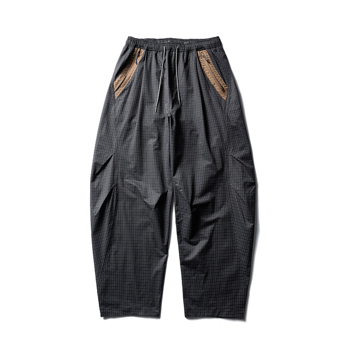 Herren Weite Ripstop-Freizeit-Hose mit elastischem Bund, Reißverschlusstaschen und Knie-Paneelen Drune