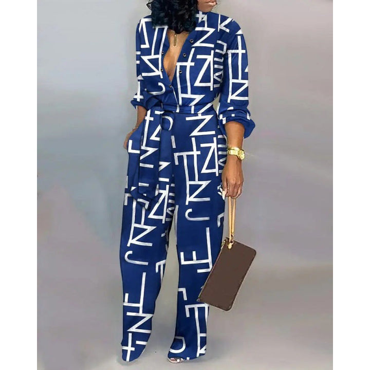 Damen Denim Jumpsuit mit modischem Patchwork-Design und praktischen Taschen Drune