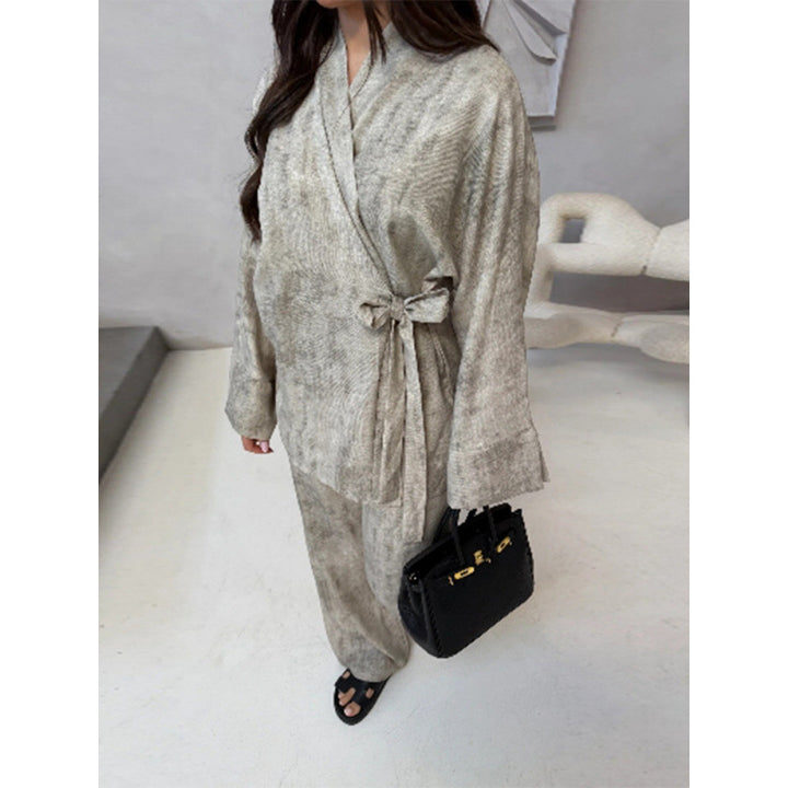 Damen Elegantes Jumpsuit mit taillierter Silhouette und lässigem Gürtel Drune