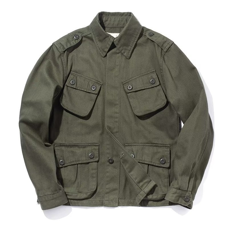 Herren Lässige Utility-Jacke mit praktischen Taschen Drune