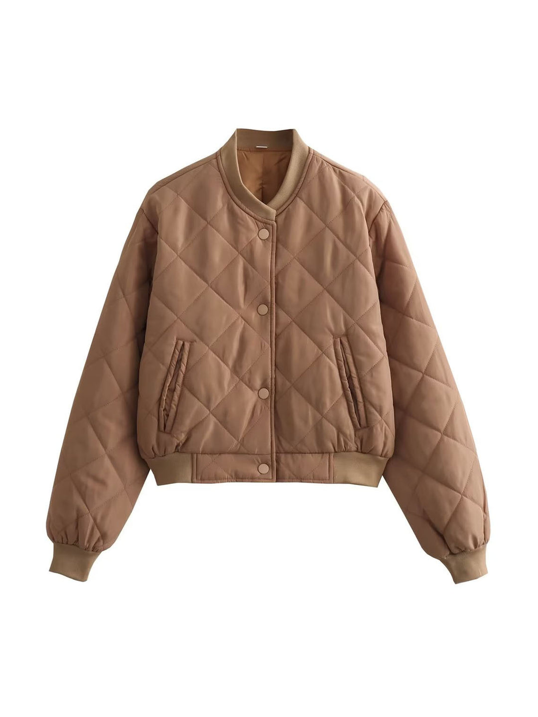 Drune | Argyle-Muster Bomberjacke für Frauen