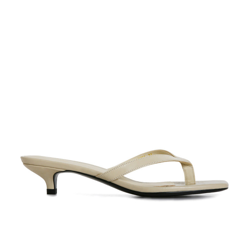 Damen Elegante Offen-Zehen Rutsch-Sandalen Drune
