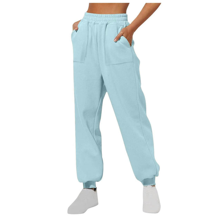 Damen lässige Freizeithose mit hohem Bund Drune