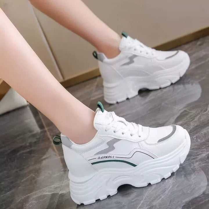 Damen Chunky Sneakers mit atmungsaktivem Obermaterial und dämpfender Laufsohle Drune