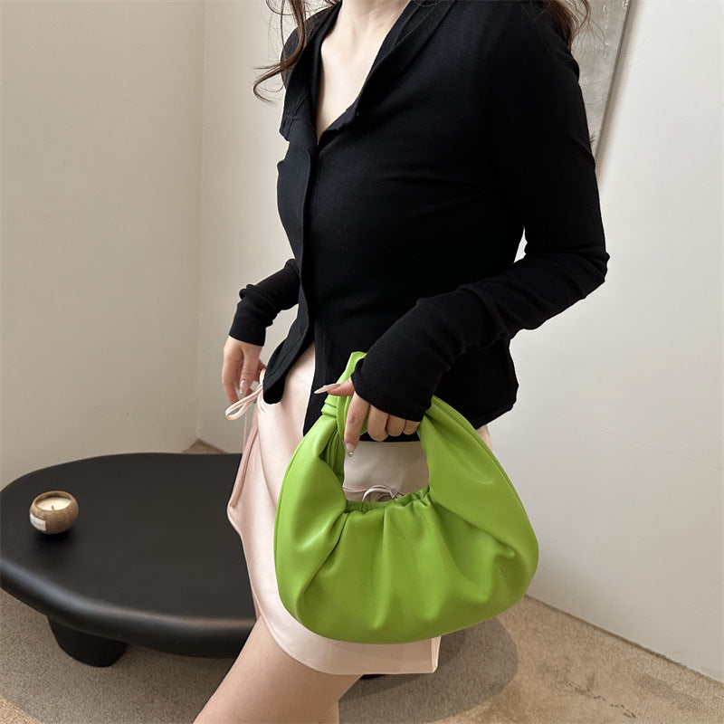Damen Designer-Handtasche mit innovativem Falt-Design und weicher Silhouette Drune