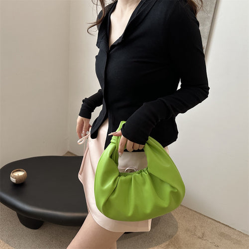 Damen Designer-Handtasche mit innovativem Falt-Design und weicher Silhouette Drune