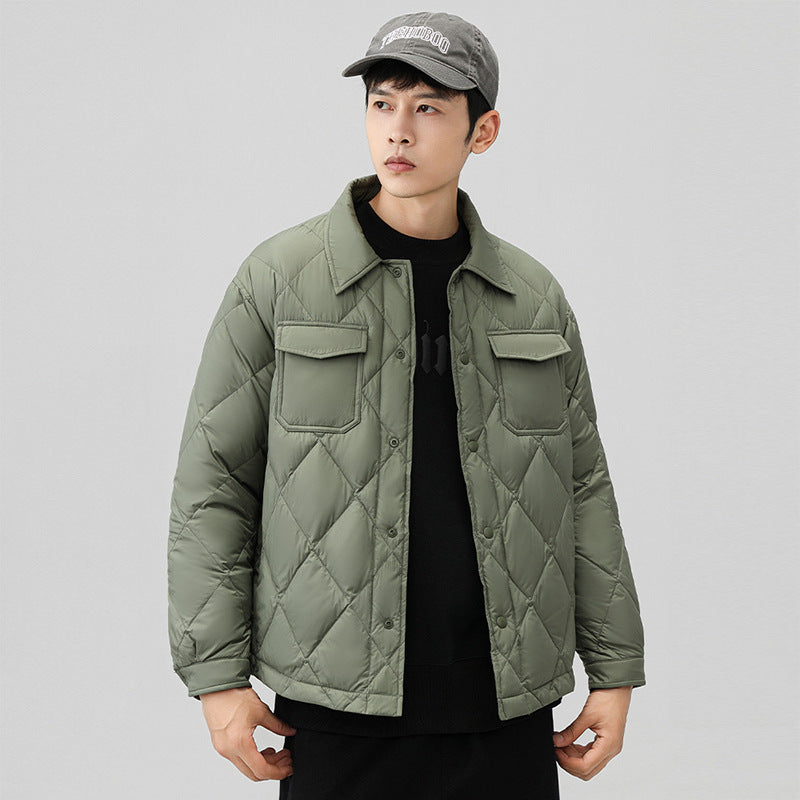 Herren Modische Steppjacke mit Taschen Drune