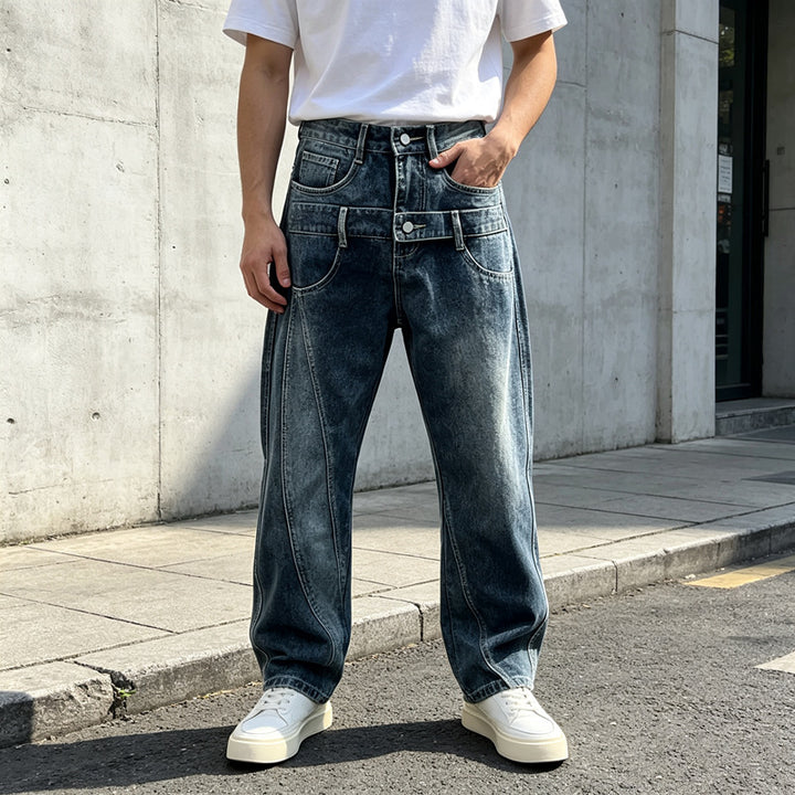 Damen Oversized Jeans Drune