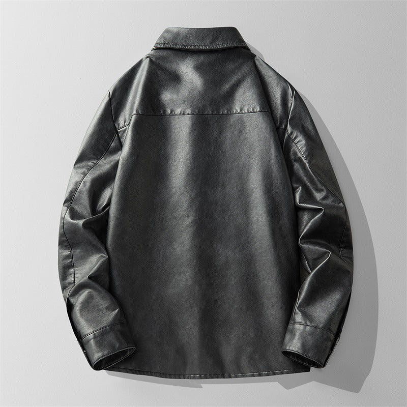 Herren Modische Lederjacke Drune 1787797546