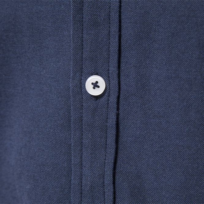 Herren nan elegantes Langarmhemd aus Oxfordgewebe mit Kentkragen und Umschlagmanschetten Drune