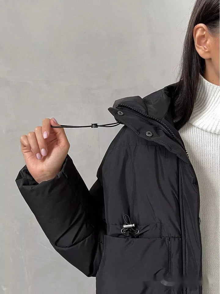 Damen Sportliche Winterjacke mit hohem Kragen und praktischen Taschen Drune