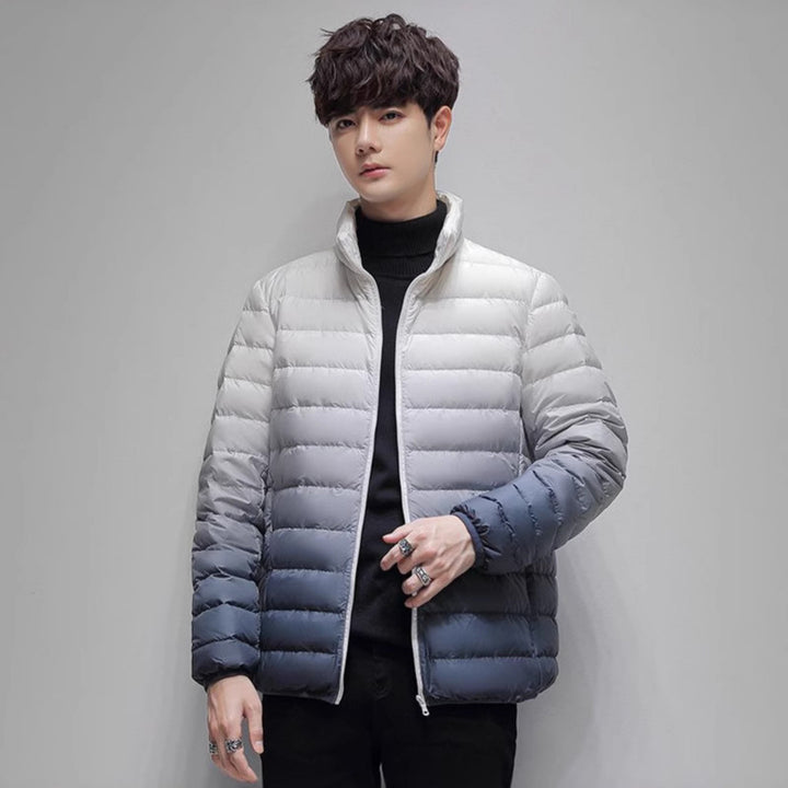 Herren leichte wattierte Steppjacke mit Stehkragen und Thermofutter Drune