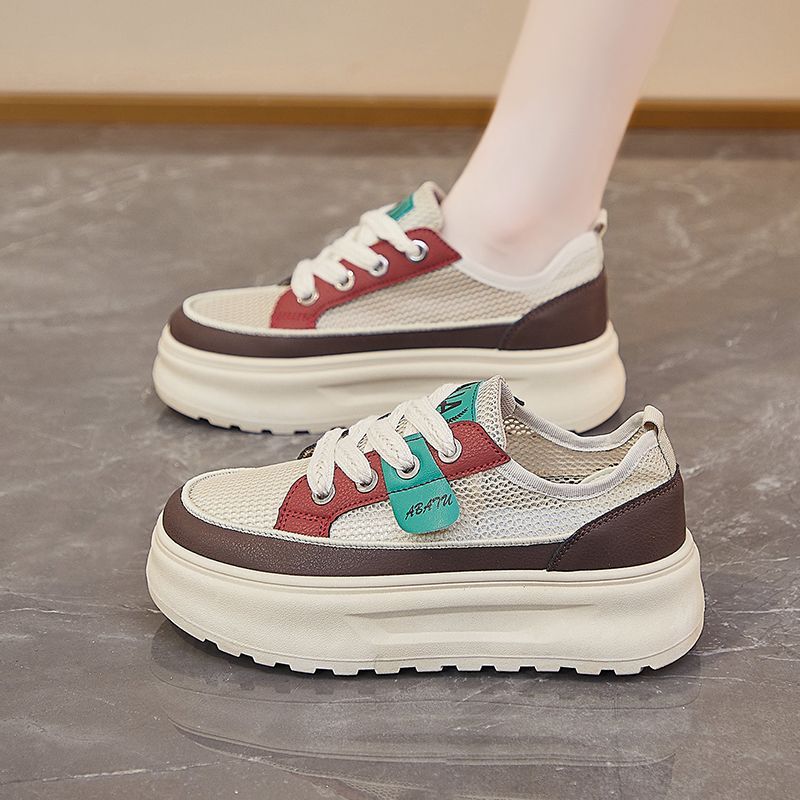 Damen Leichte Wedge‑Sneaker mit Netzgewebe, ergonomischer Memory‑Innensohle und profilierter Laufsohle Drune