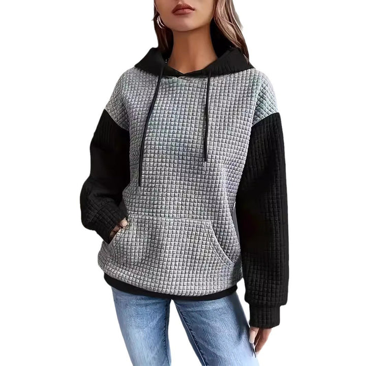 Damen Sweatshirt mit strukturiertem Gewebe und lässigem Schnitt Drune