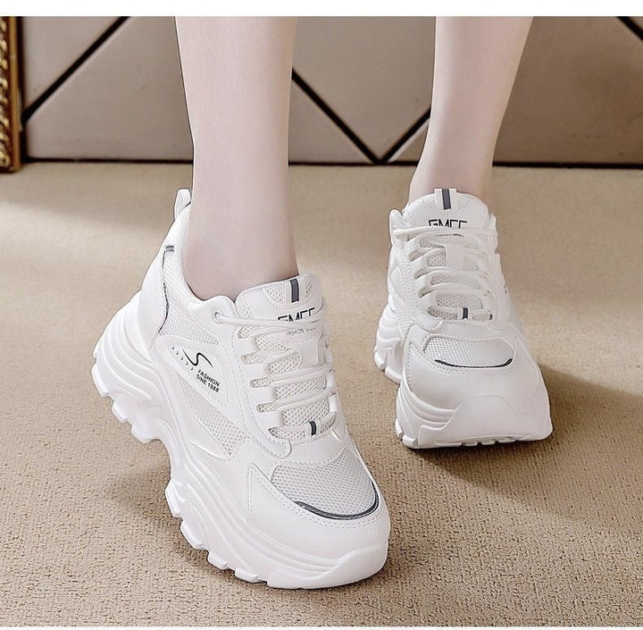 Damen High-Top Sneakers mit trendigem Chunky-Design und atmungsaktiver Obermaterialkombination Drune