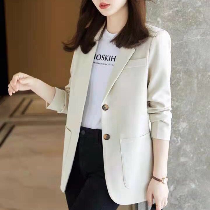 Damen Elegante Blazerjacke mit Taschen Drune