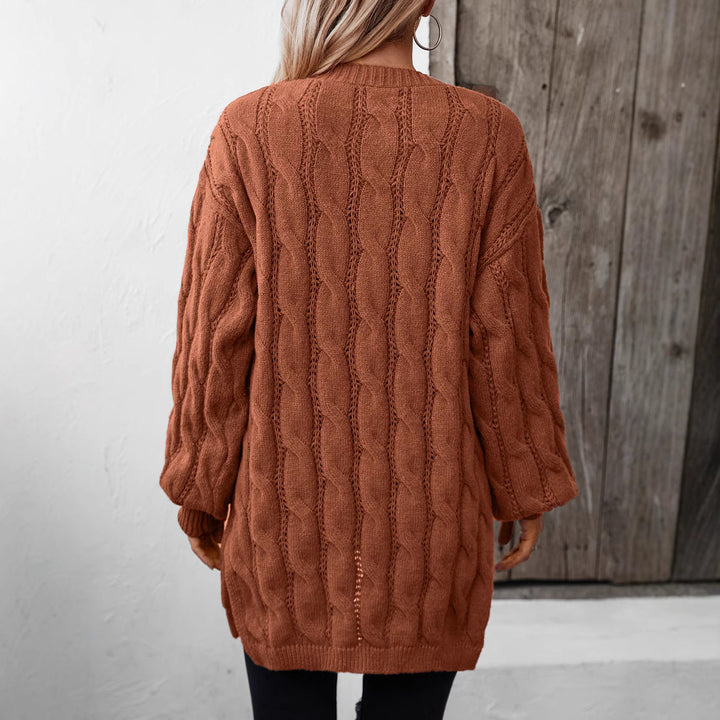 Damen Strickjacke mit V-Ausschnitt und praktischen Taschen Drune