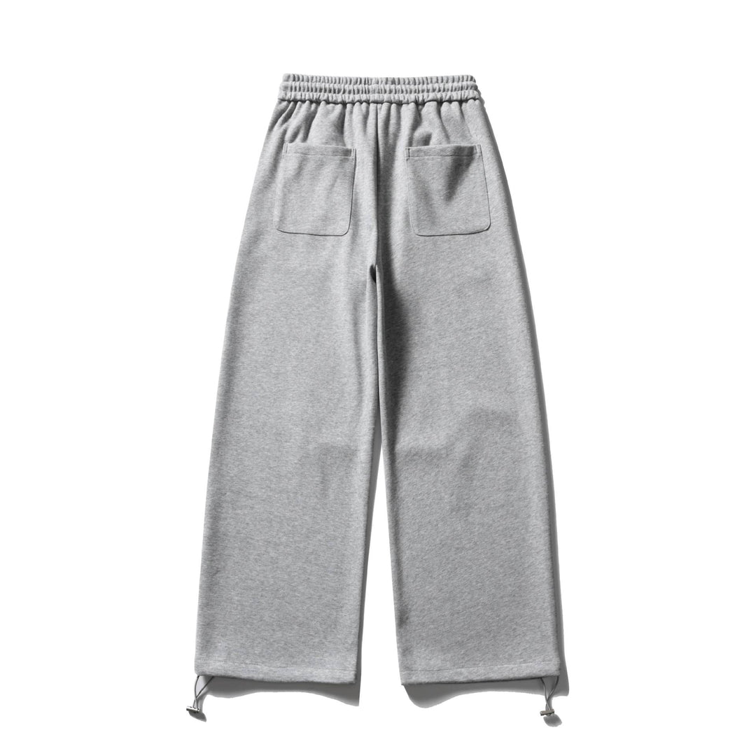 Unisex Weite Sweatpant mit Kordelzug, Kniepatch und verstellbarem Saum Drune