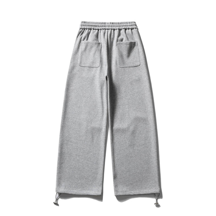 Unisex Weite Sweatpant mit Kordelzug, Kniepatch und verstellbarem Saum Drune
