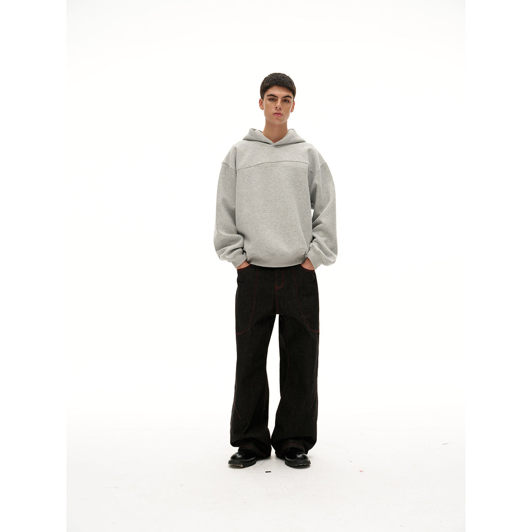 Unisex Kapuzenpullover mit Oversize-Schnitt und dezenter Brustpasse Drune
