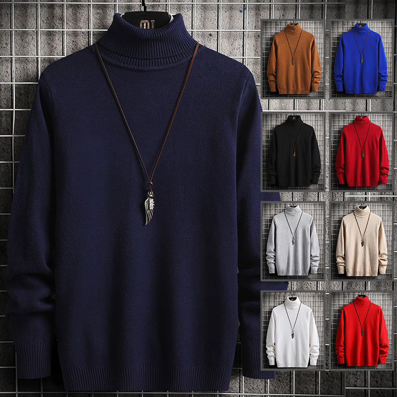 Herren modischer Rollkragenpullover aus hochwertiger Baumwolle Drune