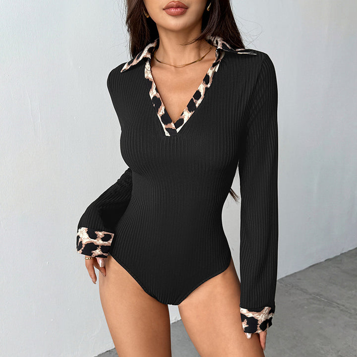 Damen Strickbody mit Tiermotiv Drune