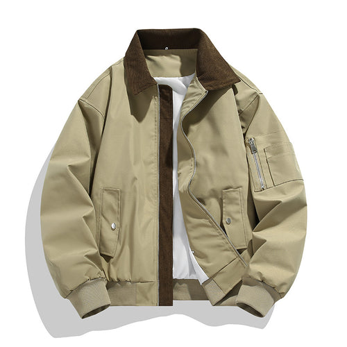 Herren Modische Übergangsjacke mit Steppdesign Drune