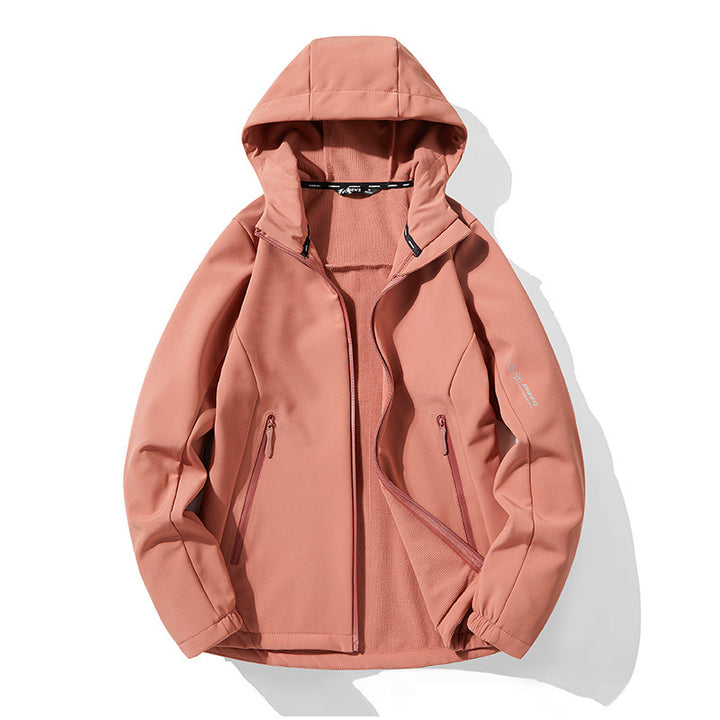 Herren Leichte Softshell-Kapuzenjacke mit Fleece-Innenfutter und wasserabweisender Oberfläche Drune