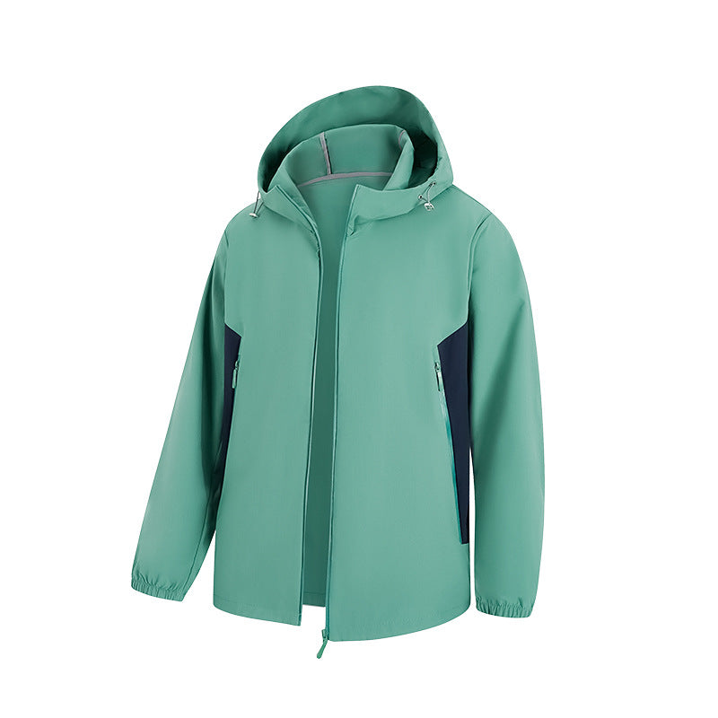 Herren Wasserdichte ultraleichte Kapuzen‑Shelljacke mit Belüftungszonen und versiegelten Nähten Drune