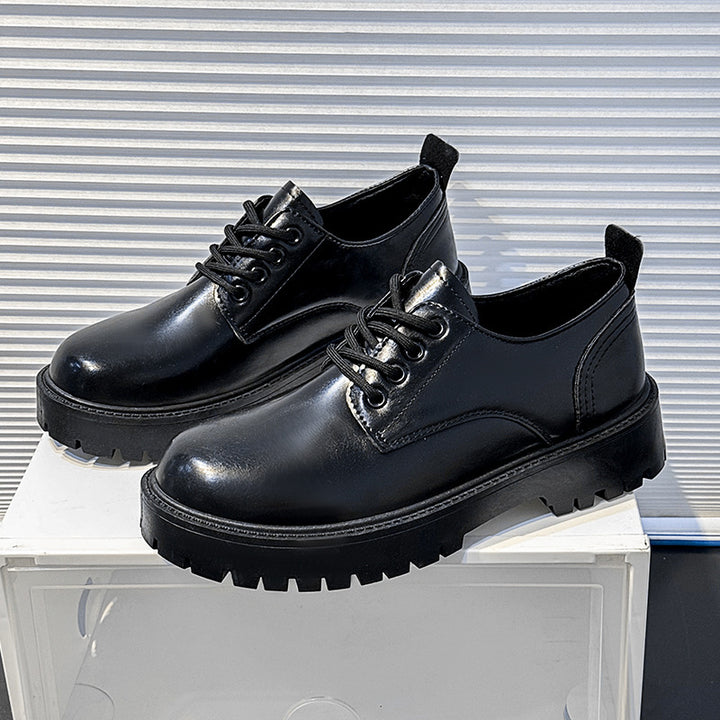 Herren robuste Derby-Schnürschuhe mit dick profilierter Gummilaufsohle und gepolstertem Komfortfußbett Drune