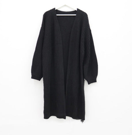 Damen Grobstrick Cardigan mit offenem Schnitt Drune