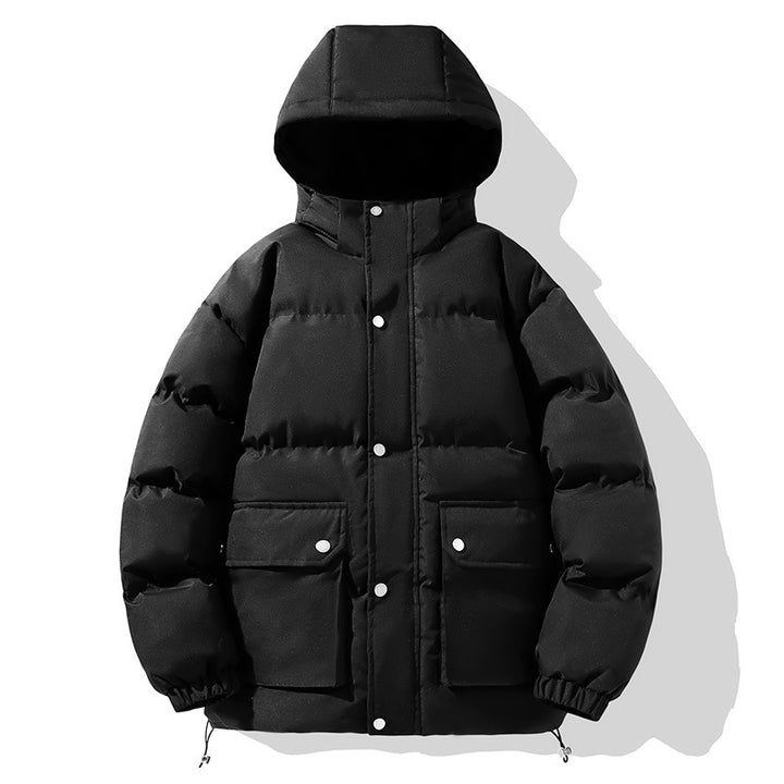 Herren Wattierter Kapuzenparka mit Thermofüllung wasserabweisender Oberfläche & Multifunktionstaschen Drune