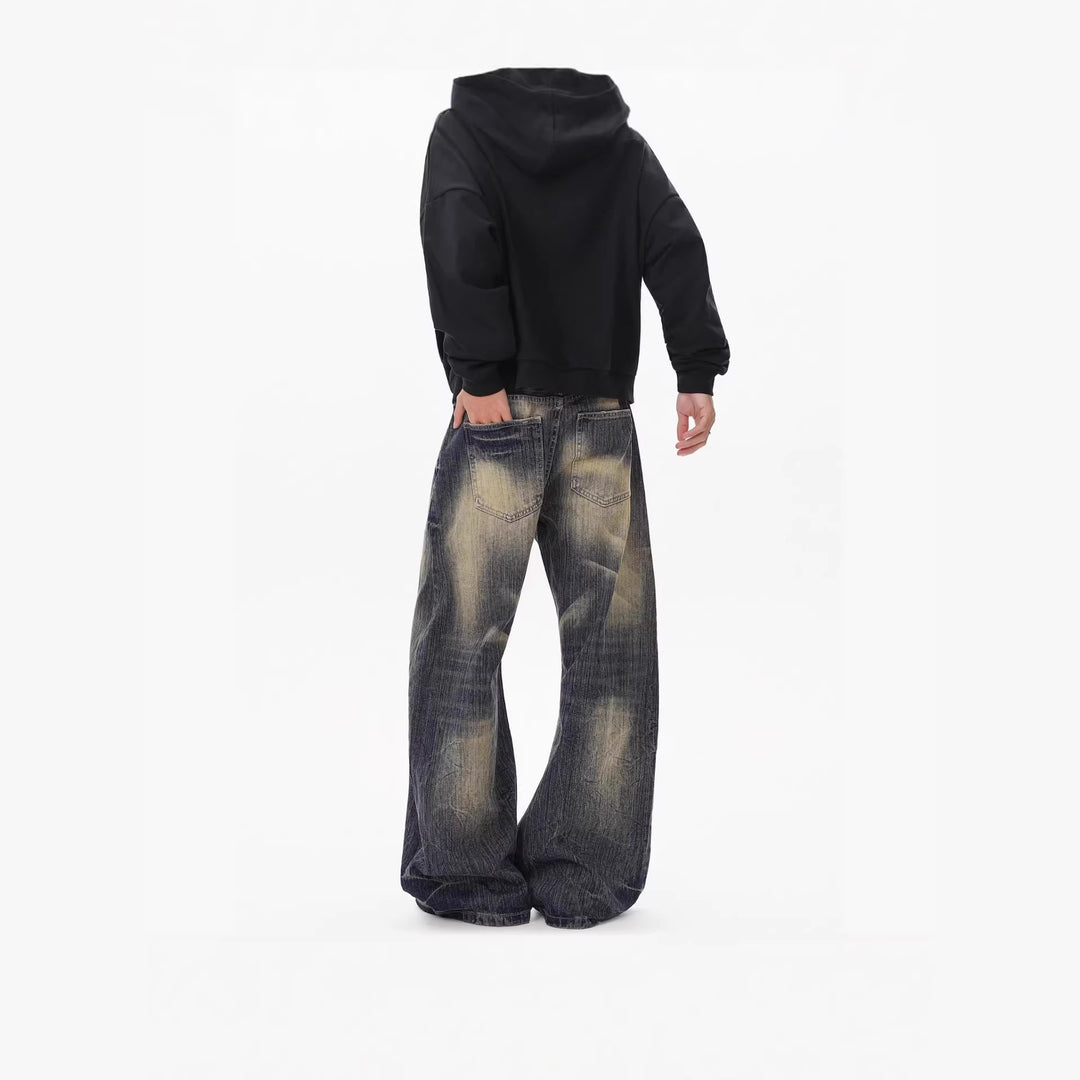 Herren Lässige Ultra-Baggy Jeans Drune