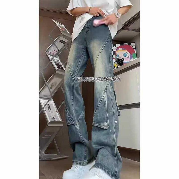 Herren Modischer Jeansanzug Drune