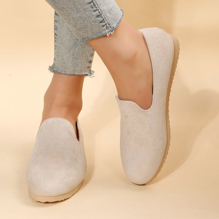 Damen Slip-On Freizeit Slipper mit bequemer Fußbett Drune