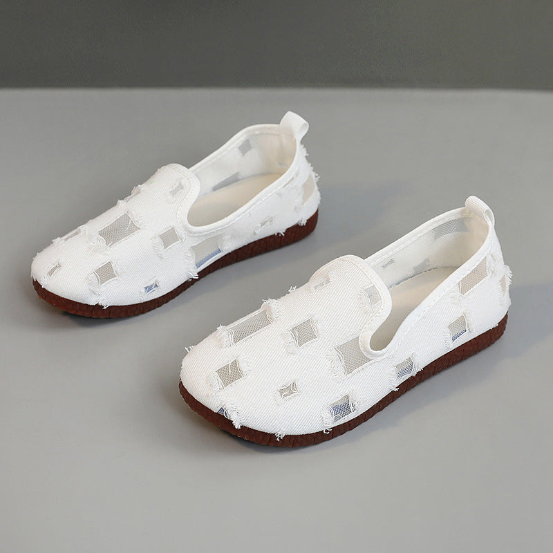 Damen modische Freizeitschuhe mit durchlässigem Obermaterial und rutschfester Sohle Drune