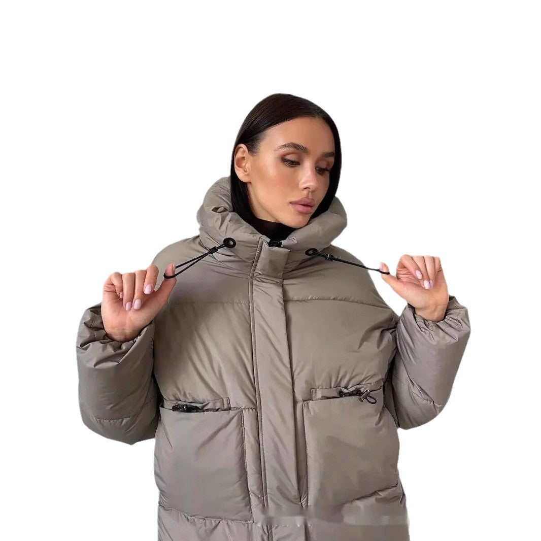 Damen Sportliche Winterjacke mit hohem Kragen und praktischen Taschen Drune