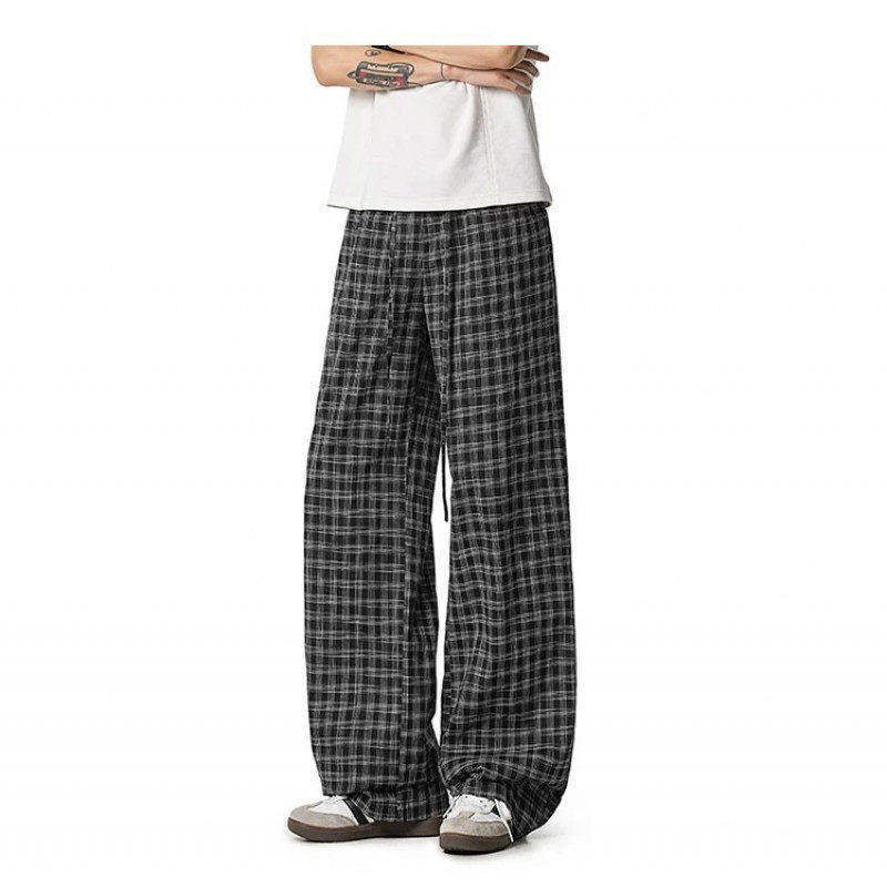 Damen Weit geschnittene Karohose Drune