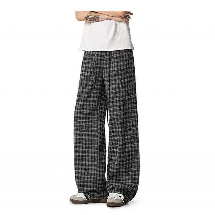 Damen Weit geschnittene Karohose Drune