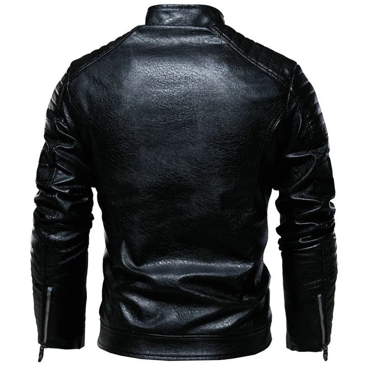 Herren Modische Bikerjacke aus Leder Drune