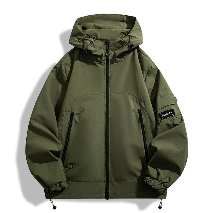 Herren Moderner Allwetter-Hoodie mit Wind- und Wasserabweisender Membran Drune